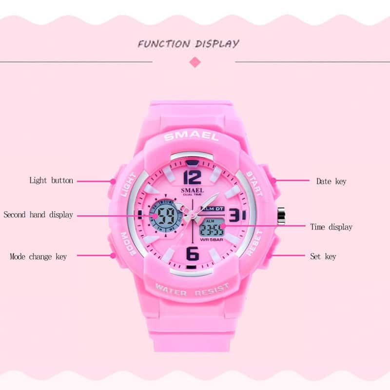 Women's Two Color Design LED Sport Watch - Dazpy