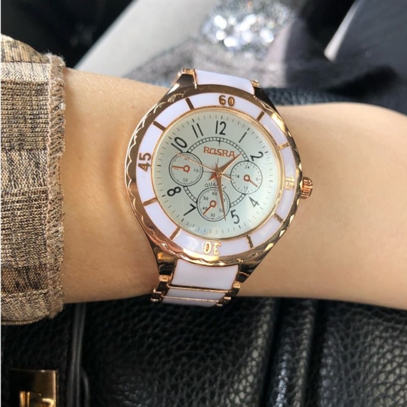 Women's Ceramic Strap Watches - Dazpy