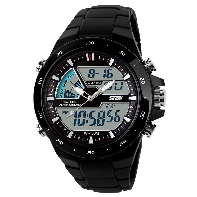 Men's Wristwatches with Digital and Analogue Display - Dazpy