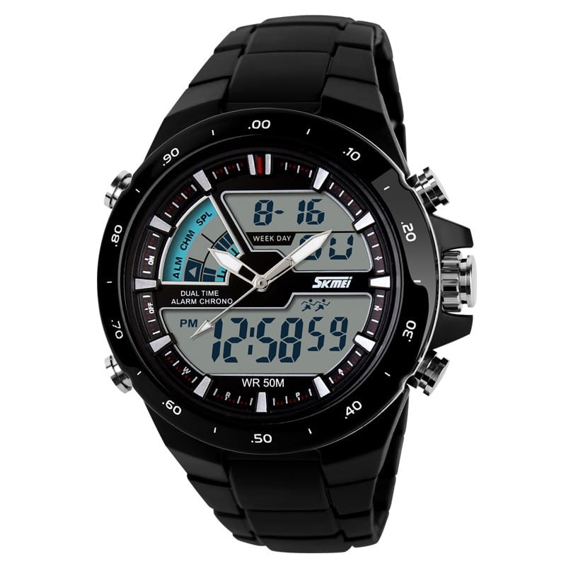 Men's Wristwatches with Digital and Analogue Display - Dazpy