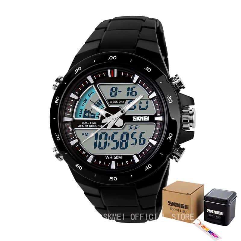 Men's Wristwatches with Digital and Analogue Display - Dazpy