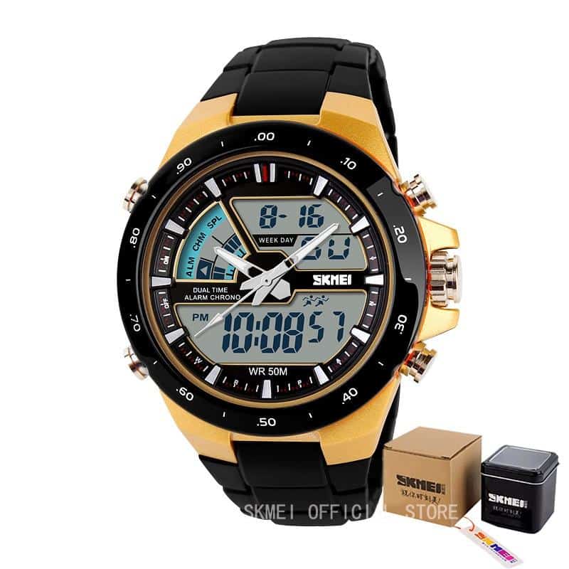 Men's Wristwatches with Digital and Analogue Display - Dazpy