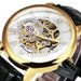 3D Leather Mechanical Automatic Skeleton Watches for Men - Dazpy