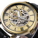 3D Leather Mechanical Automatic Skeleton Watches for Men - Dazpy