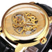 3D Leather Mechanical Automatic Skeleton Watches for Men - Dazpy