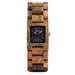 Women's Square Shaped Wooden Watch - Dazpy