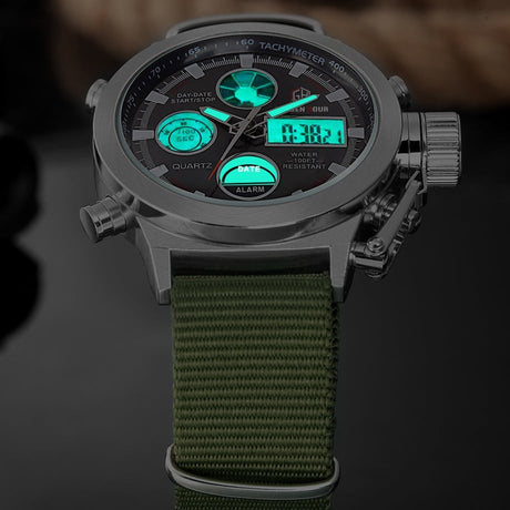 Fashionable Waterproof Watches with Dual Display - Dazpy