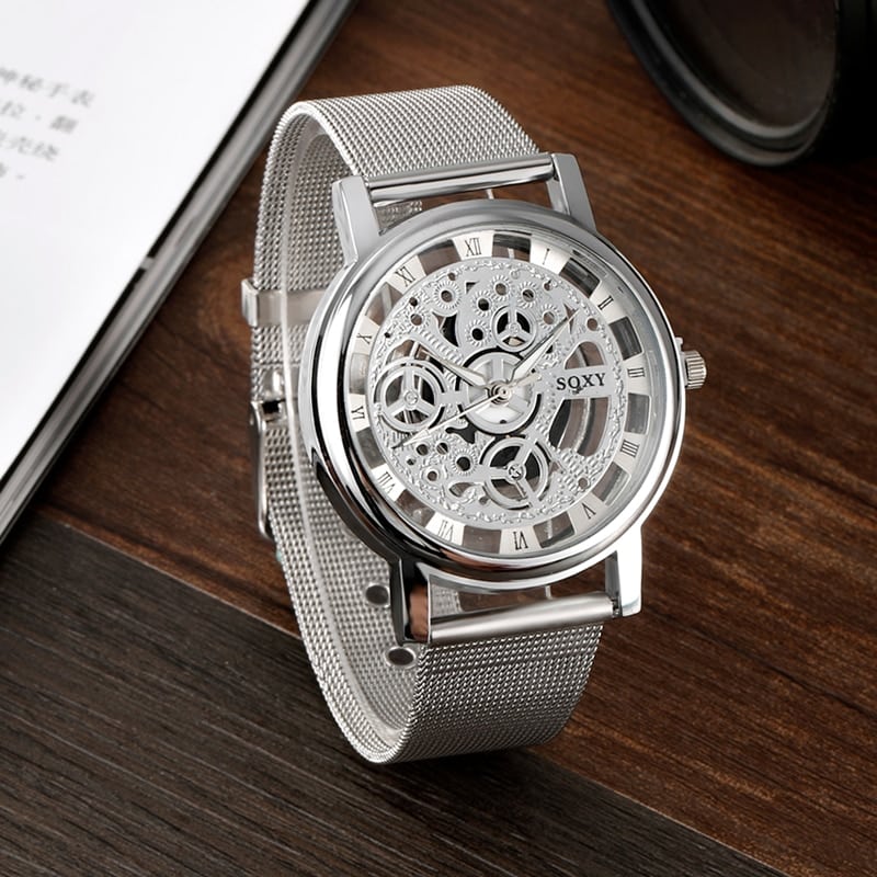 Men's Mesh Belt Quartz Watches - Dazpy