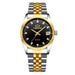 Women's Golden Steel Quartz Watch - Dazpy