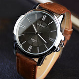 Glass Dual Elegant Men's Quartz Watch - Dazpy