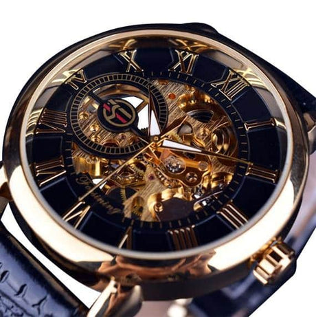 3D Elegant Luxury Mechanical Automatic Skeleton Watches for Men - Dazpy