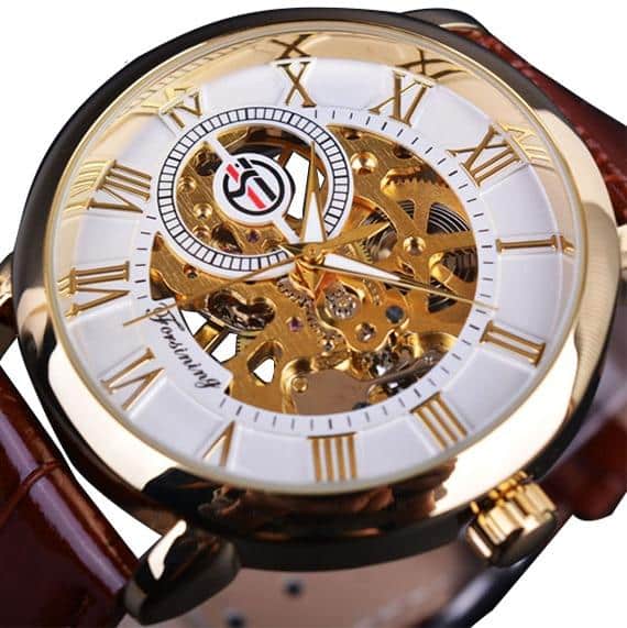 3D Elegant Luxury Mechanical Automatic Skeleton Watches for Men - Dazpy