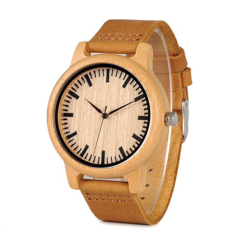 Fashion Casual Quartz Wood Men's Watch - Dazpy