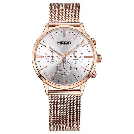 Women's Elegant Mesh Bracelet Watch - Dazpy