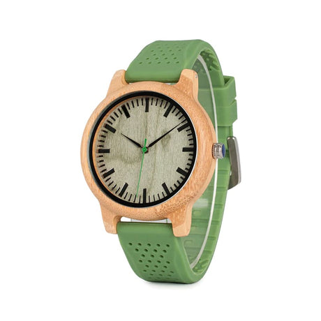 Women's Green Silicone Watch - Dazpy