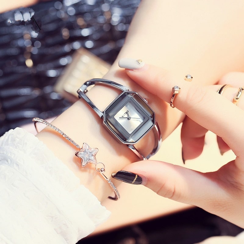 Quartz Wristwatches for Women with Gemstone Styled Dial - Dazpy