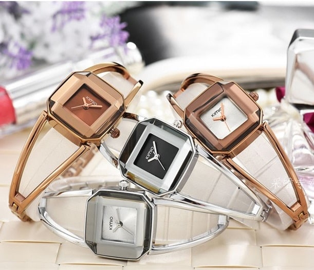 Quartz Wristwatches for Women with Gemstone Styled Dial - Dazpy