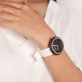 Women's Round Shaped Silicone Watch - Dazpy