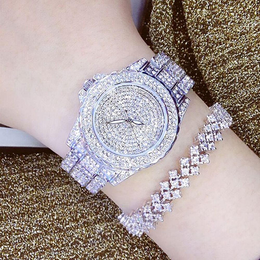 Queen of Diamonds Solid Rhinestone Watches - Dazpy