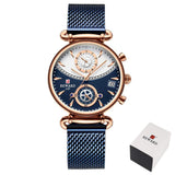 Women's Double Color Mesh Band Watch - Dazpy