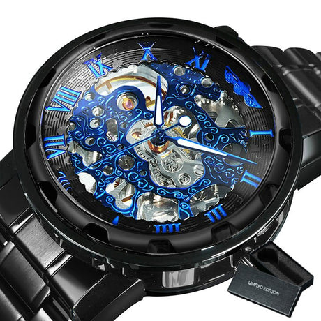 Men's Steampunk Style Mechanical Watch - Dazpy