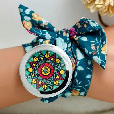 Ethnic Floral Watches With Wristbands - Dazpy