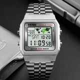 Classic Stainless Steel Watches with Digital Movement - Dazpy