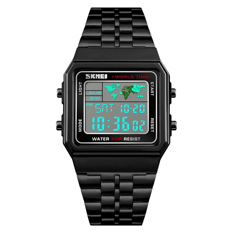 Classic Stainless Steel Watches with Digital Movement - Dazpy