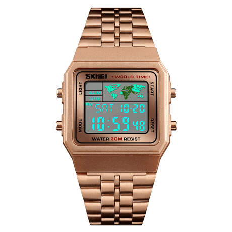 Classic Stainless Steel Watches with Digital Movement - Dazpy