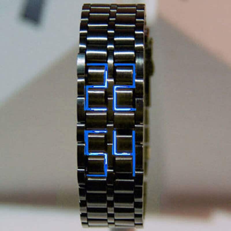 Men's Stylish Digital Metal Band Wristwatch - Dazpy