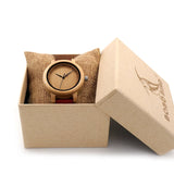 Women's Red Leather Watch - Dazpy