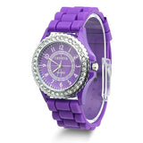 Casual Style Silicone and Crystal Watches - Dazpy