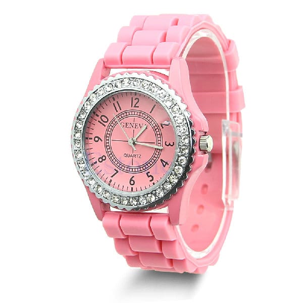 Casual Style Silicone and Crystal Watches - Dazpy