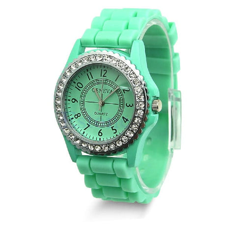 Casual Style Silicone and Crystal Watches - Dazpy