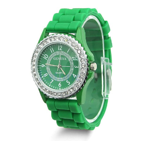 Casual Style Silicone and Crystal Watches - Dazpy