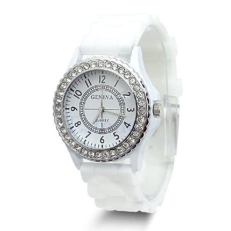 Casual Style Silicone and Crystal Watches - Dazpy