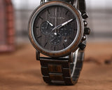 Men's Luxury Style Wooden Chronograph Watch - Dazpy