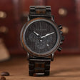 Men's Luxury Style Wooden Chronograph Watch - Dazpy