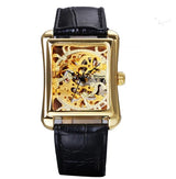 Women's Rectangular Dial Mechanical Watches - Dazpy