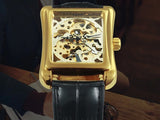 Women's Rectangular Dial Mechanical Watches - Dazpy