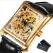 Women's Rectangular Dial Mechanical Watches - Dazpy