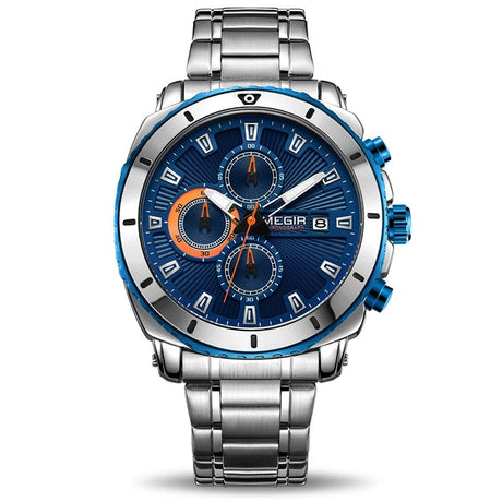 Casual Quartz Wristwatches for Men with Stainless Steel Bracelet - Dazpy