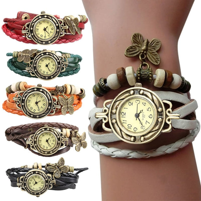 Women's Vintage Braided Bracelet Watch - Dazpy