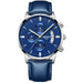 Men's Chronograph Leather Watch - Dazpy