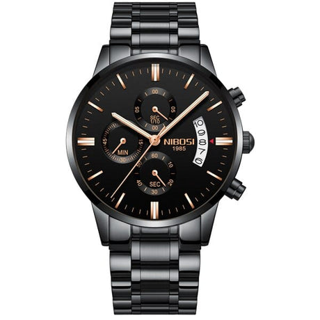 Men's Chronograph Leather Watch - Dazpy