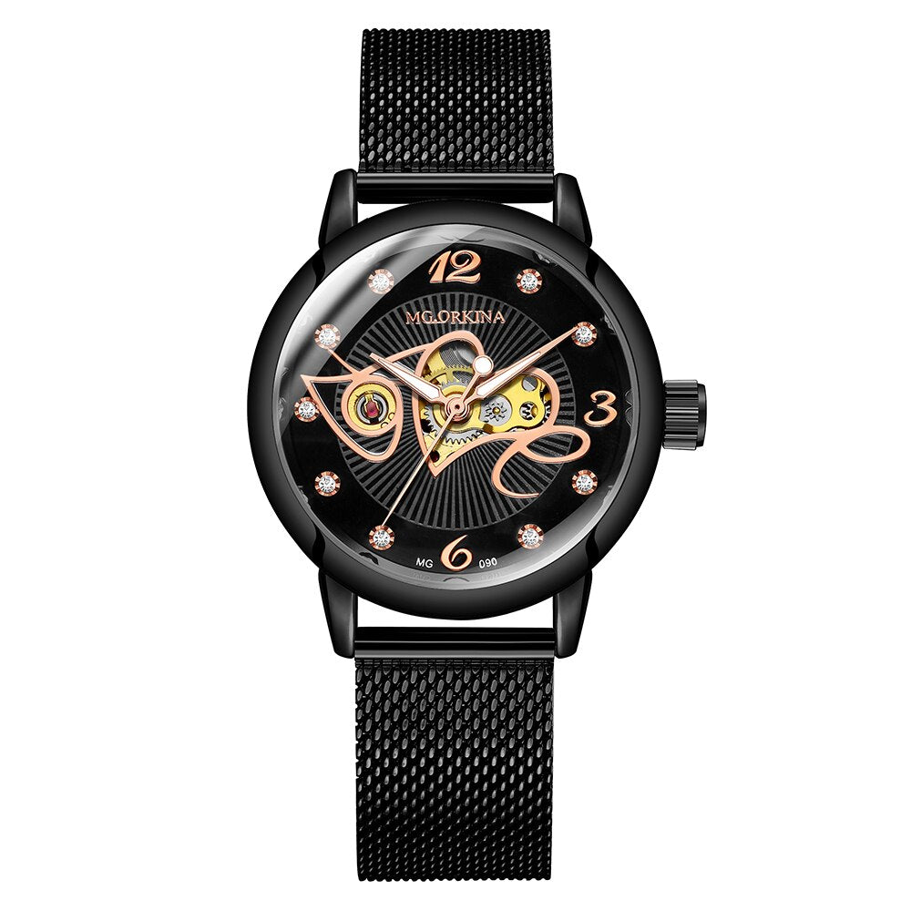 Women's Stainless Steel Mechanical Watches - Dazpy