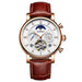 Moon Phase Mechanical Automatic Skeleton Watches for Men - Dazpy