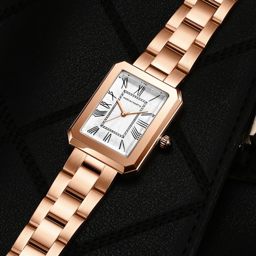 Women's Classic Square Dial Watch - Dazpy