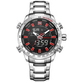 Men's Dual Display Design Stainless Steel Watch - Dazpy