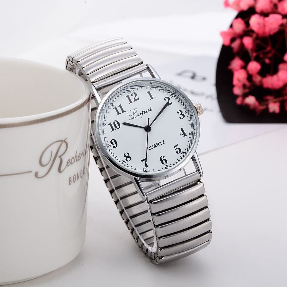 Women's Silver Quartz Watch - Dazpy